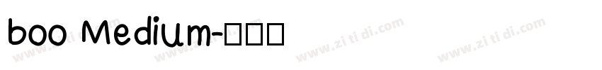 boo Medium字体转换